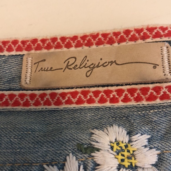 NWOT True Religion Bell Bottom Jeans Size 26 - Picture 8 of 9